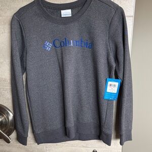 Columbia Charcoal Sweatshirt with Blue Logo